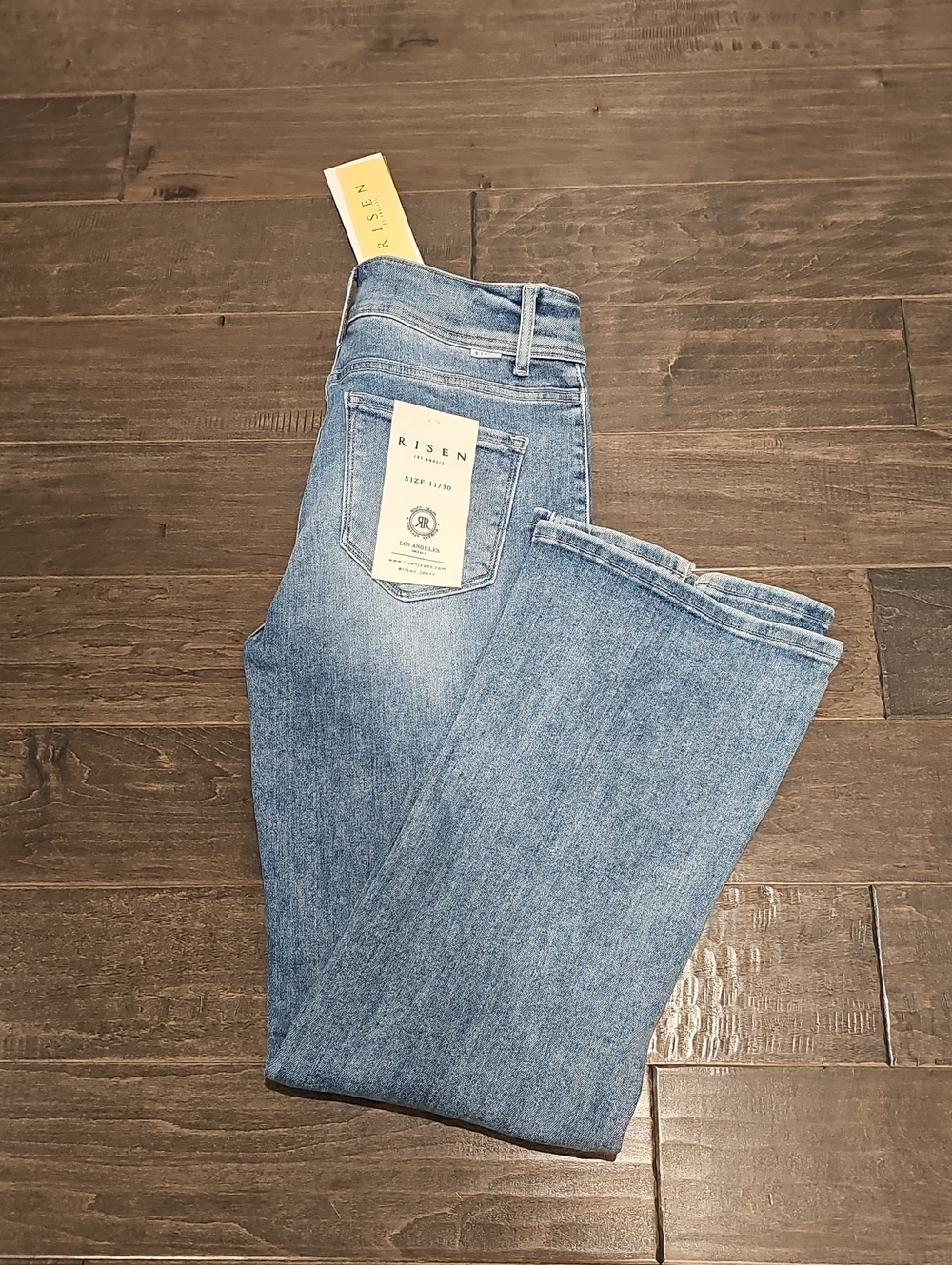 Brand New Risen Skyline High Rise Ankle Straight Leg Jeans Sz 11/30 - Picture 9 of 15